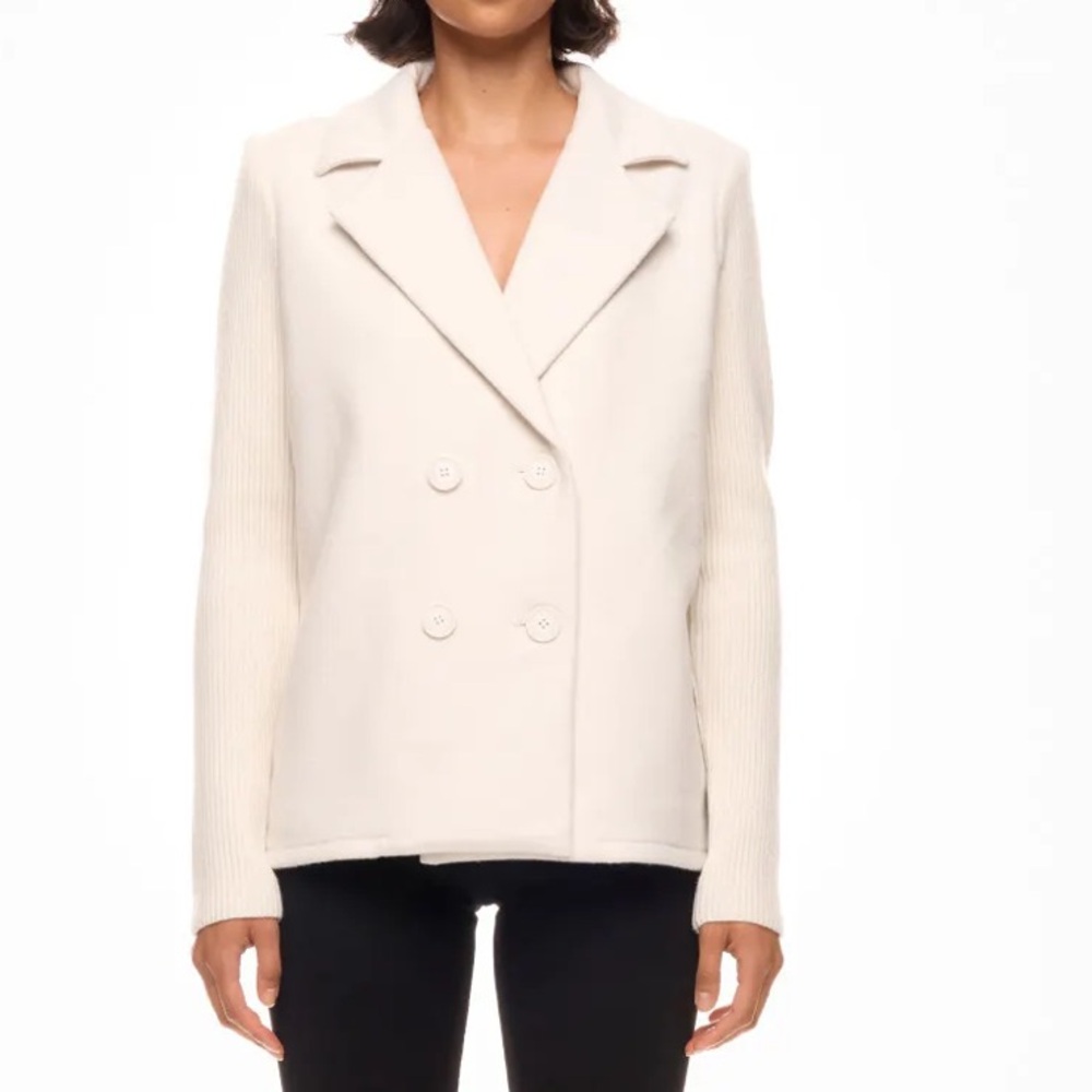 Splendid Women off white sweater Jacket